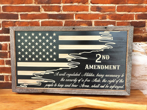 2nd Amendment Ripped Flag