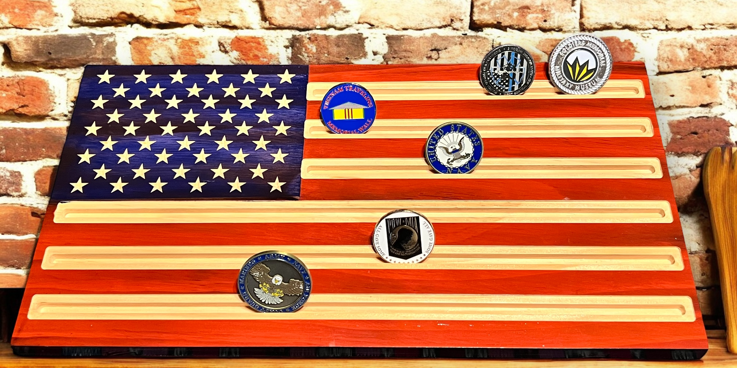 Flag Coin Holder
