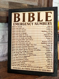 Bible Emergency Numbers