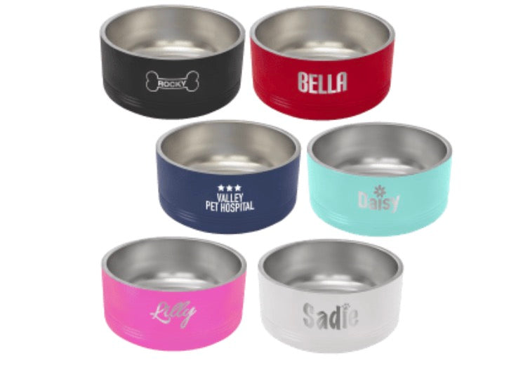 Dog- Custom Engraved Dog Bowls