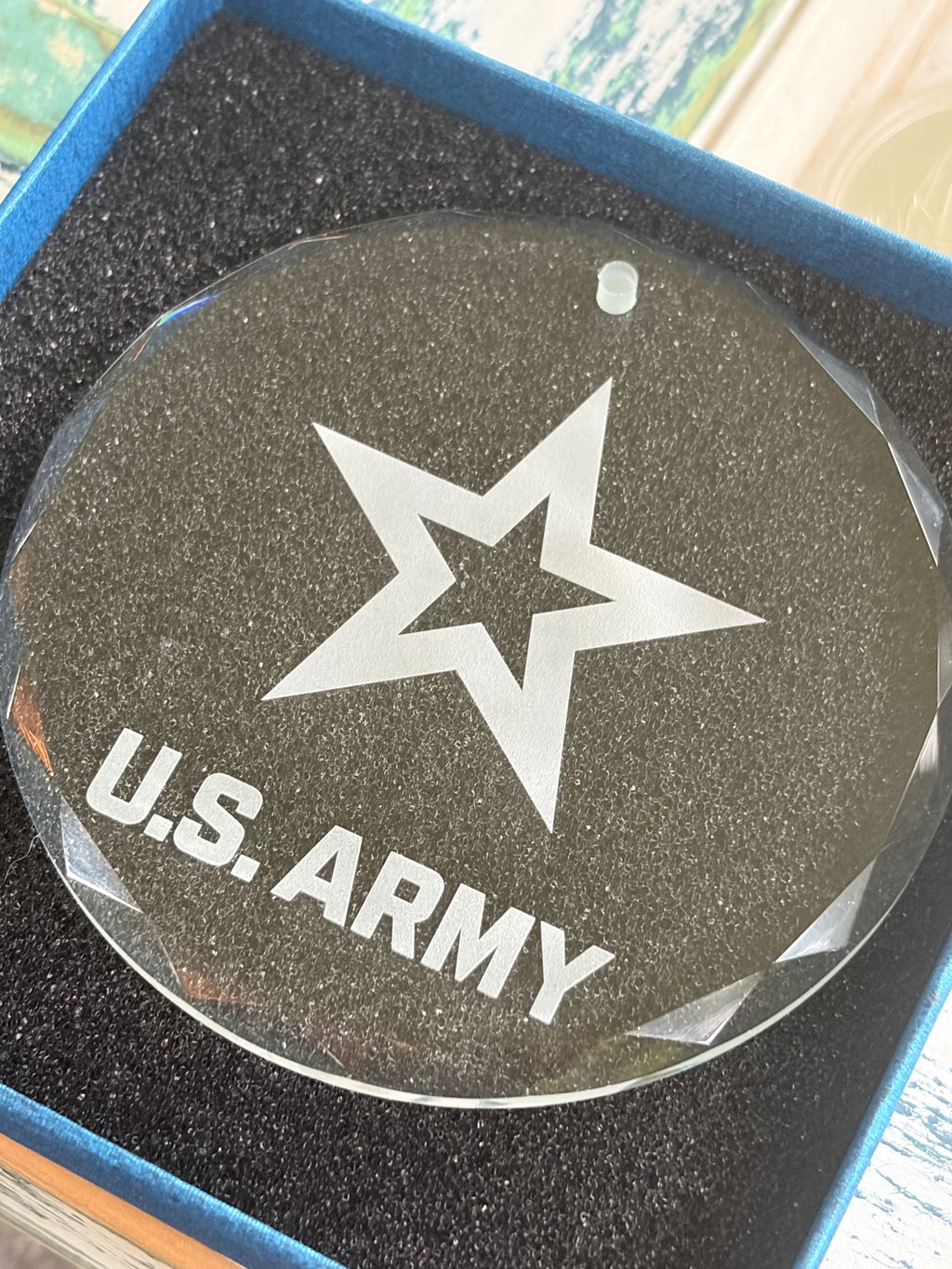 Honor Flight Crystal Ornament